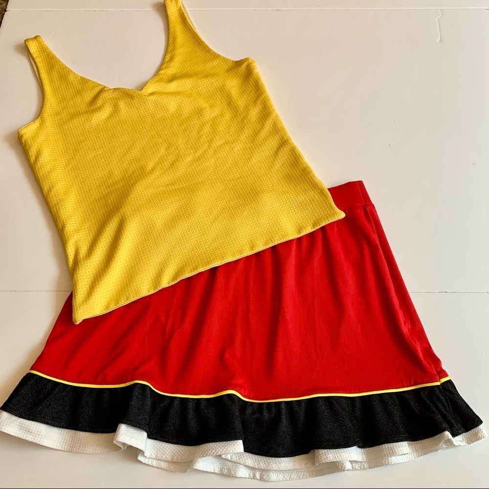 Tail Tennis Skirt & Nike Yellow Top M‎